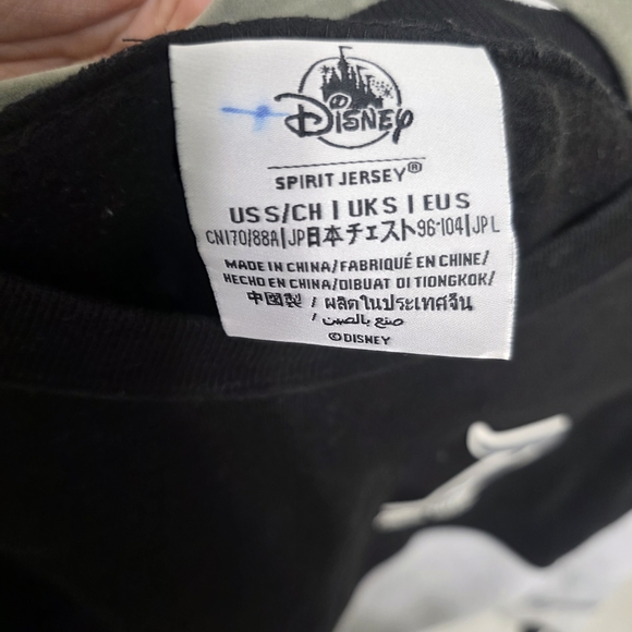 Disney Black and Gray Disneyland Castle with Fireworks Soft Fleece Spirit Jersey - Picture 5 of 5